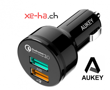 AUKEY Fahrzeug-Ladegerät 12V-USB-Power-Adapter